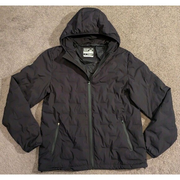 Straight Down Summit West Side Tennis Club Forest Hills Goose Down Black Jacket - Picture 1 of 9